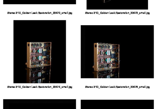 Stereo 21c Restoration - Contact Sheet